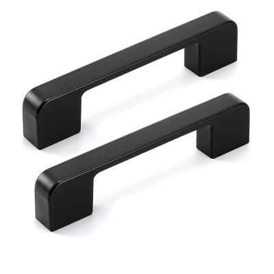 ALUMINIUM CUPBOARD HANDLE 96MM BLACK